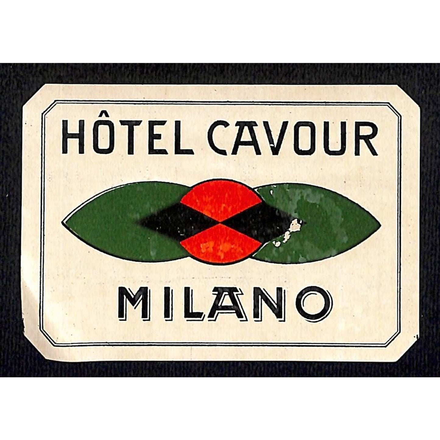Hotel Cavour Milano Original Luggage Label Unused Scarce (#3)