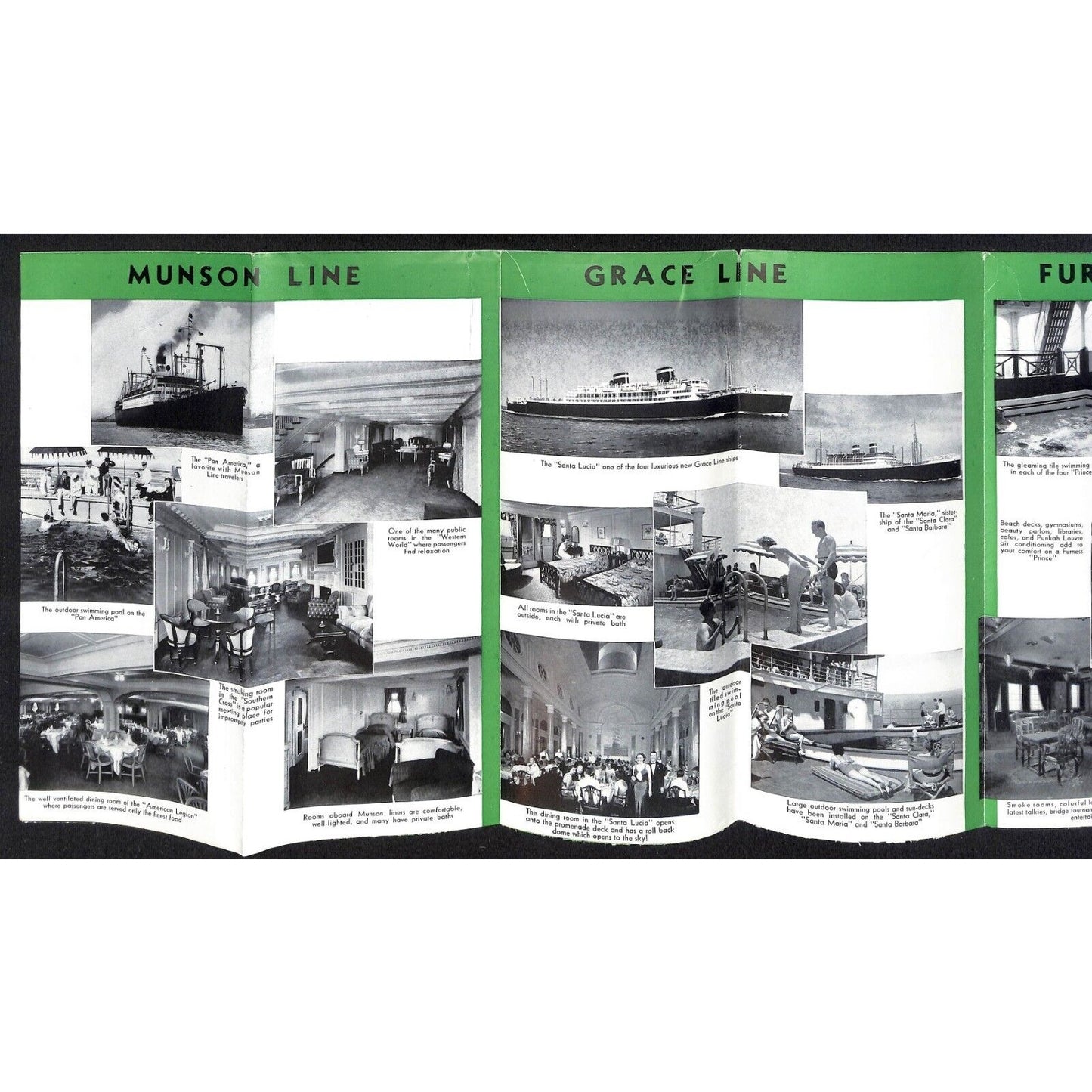 Grace Munson Furness Prince Line Ocean Liner 1938 "Round South America" Brochure