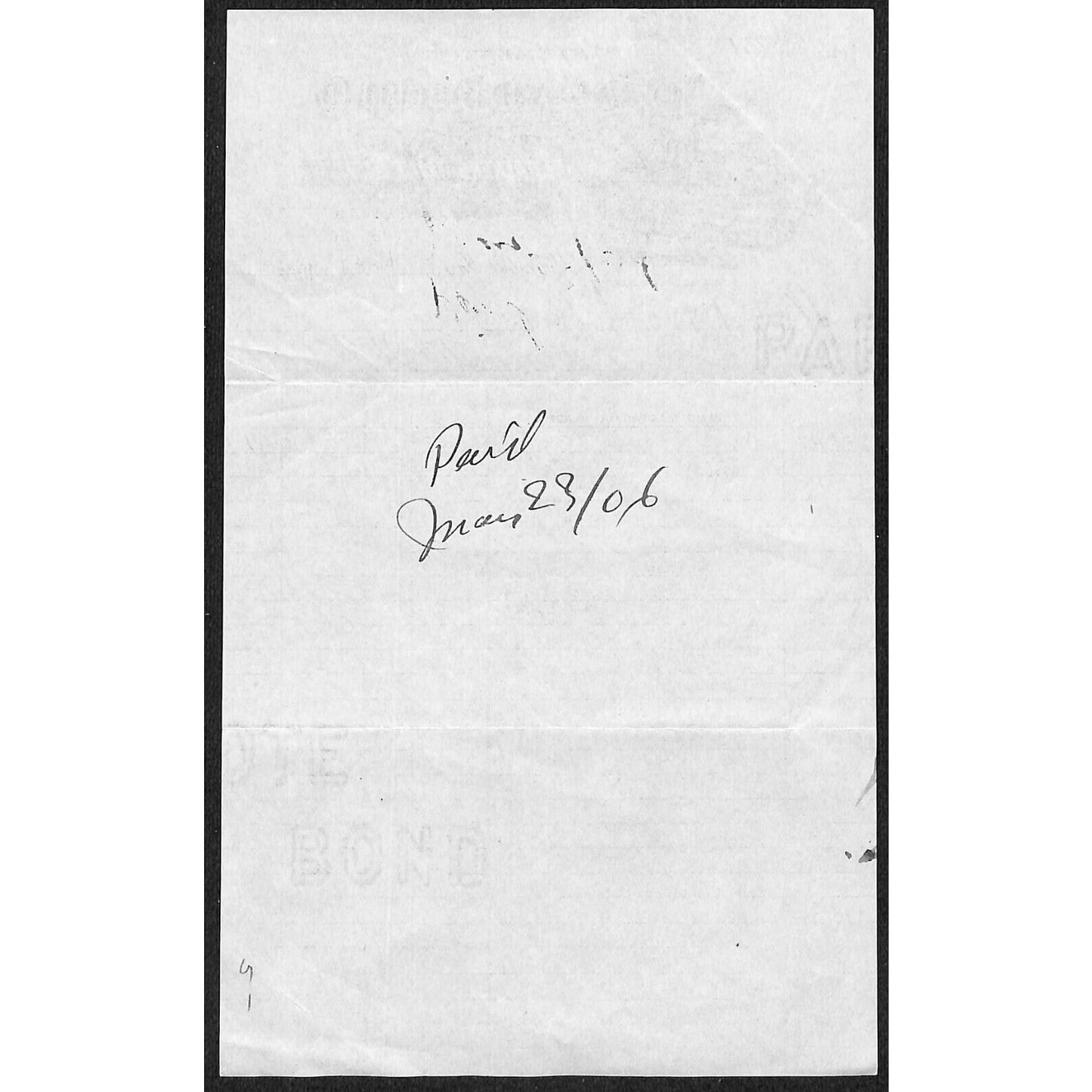 New England Biscuit (Little Brothers) Worcester, MA 1906 Statement / Billhead