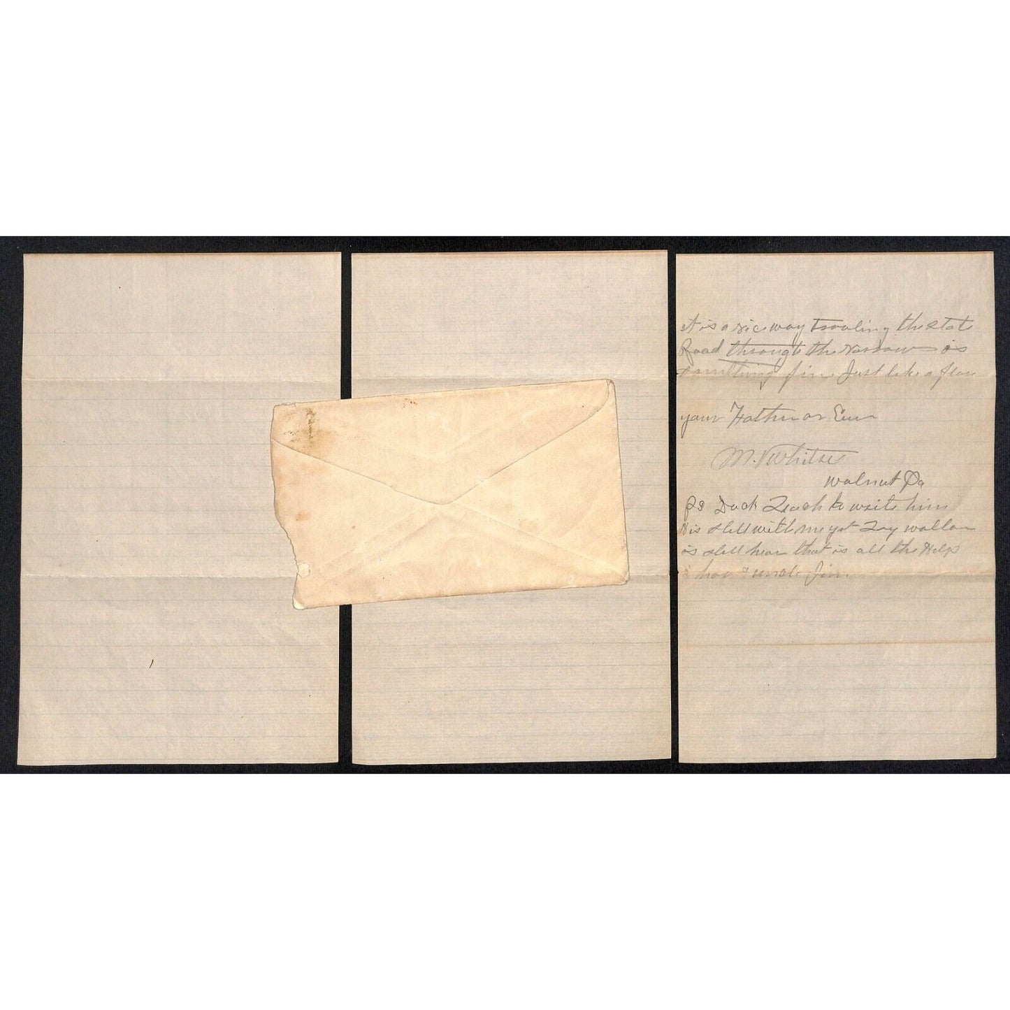 1914 3pp ALS + Cover to F.H. Whitsel ? Fort Ruger Honolulu