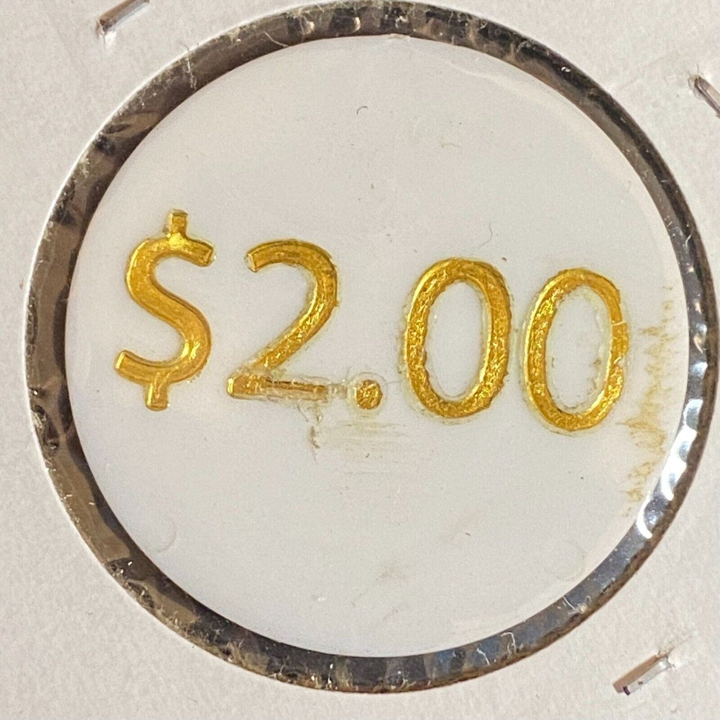 Hazelton, PA D'Angelo Cafe c1998-2000's Plastic "$2.00" Token