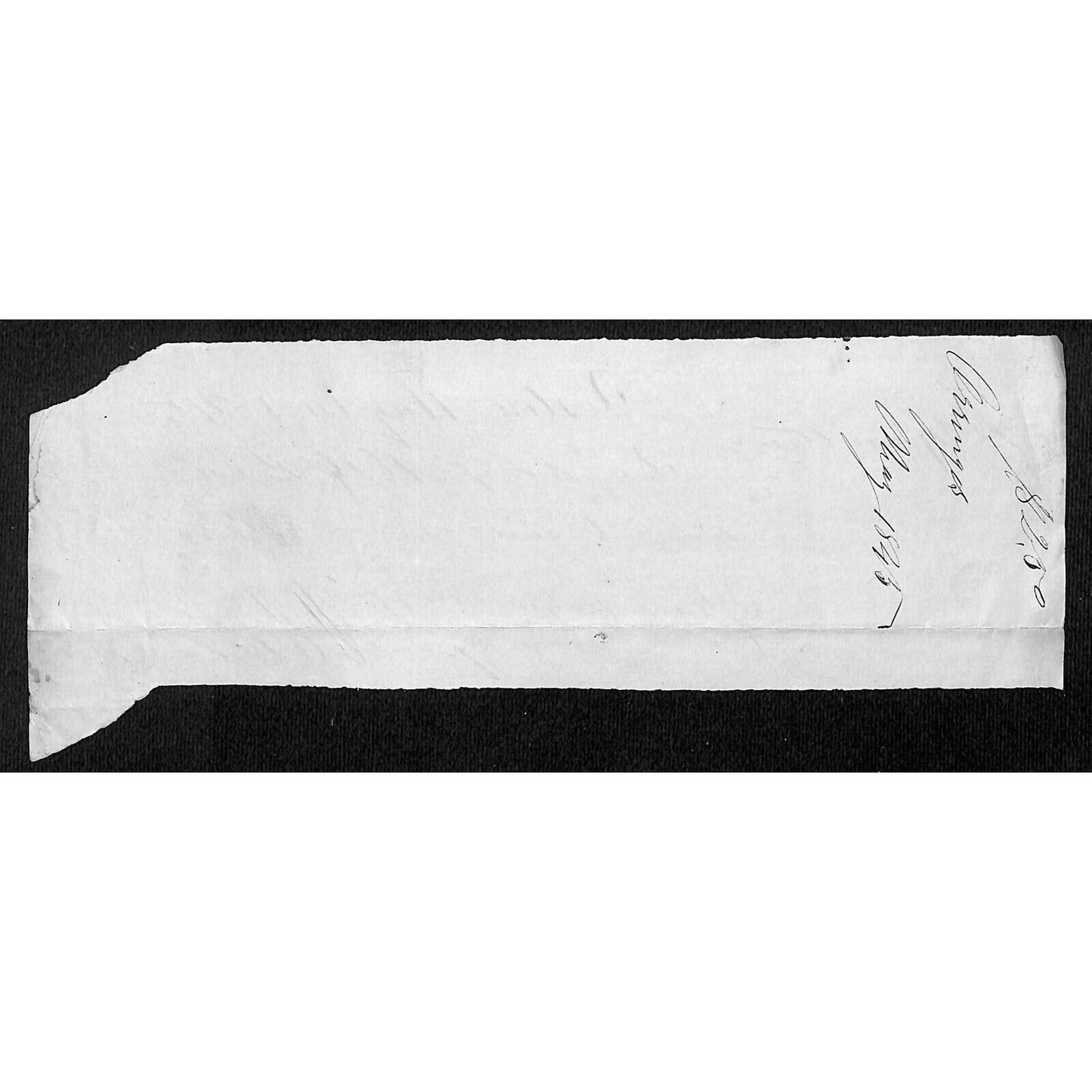 1845 Jabez Knowlton* Newburgh, ME General Store Receipt $2.50 "Box of Oranges"