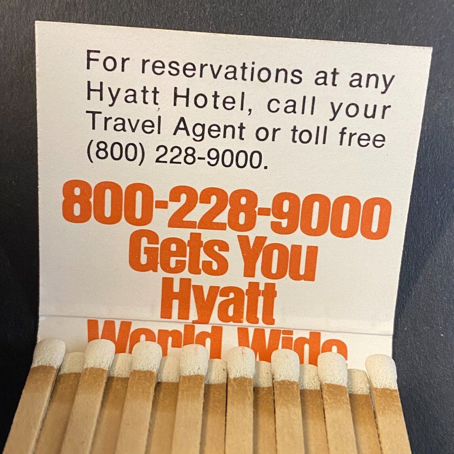 Hyatt Hotels c1973-1980's Full Matchbook VGC