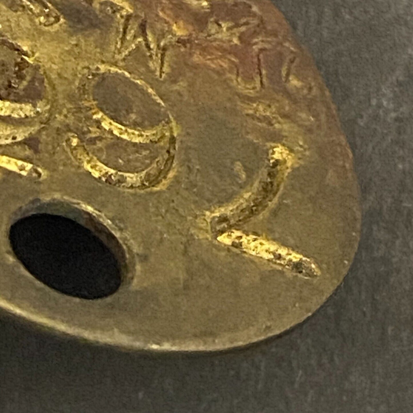 Mining Related ? M.S. Standard Brass Tool Check Token "76XX" 28.5mm +Blank (#5)