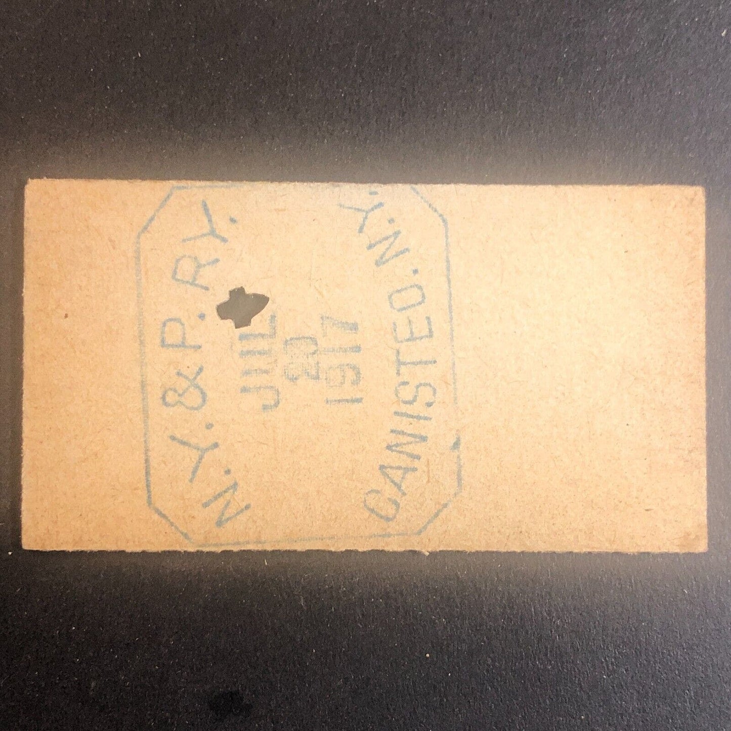 New York & Pennsylvania Railroad July 20 1917 Greenwood, NY Ticket #53582