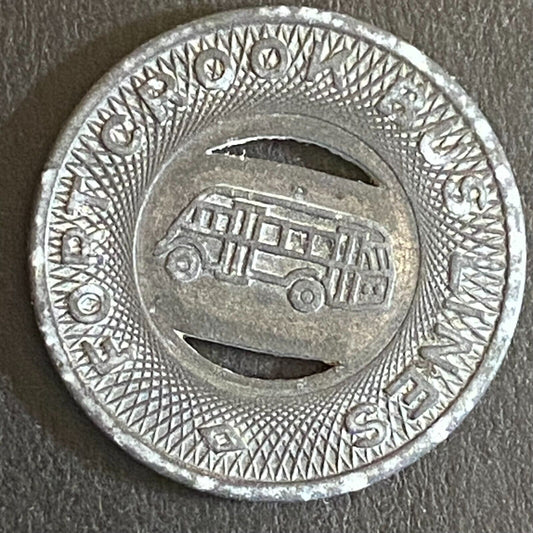Fort Crook Bus Lines G/F Interline Use Only Transit Token 19mm