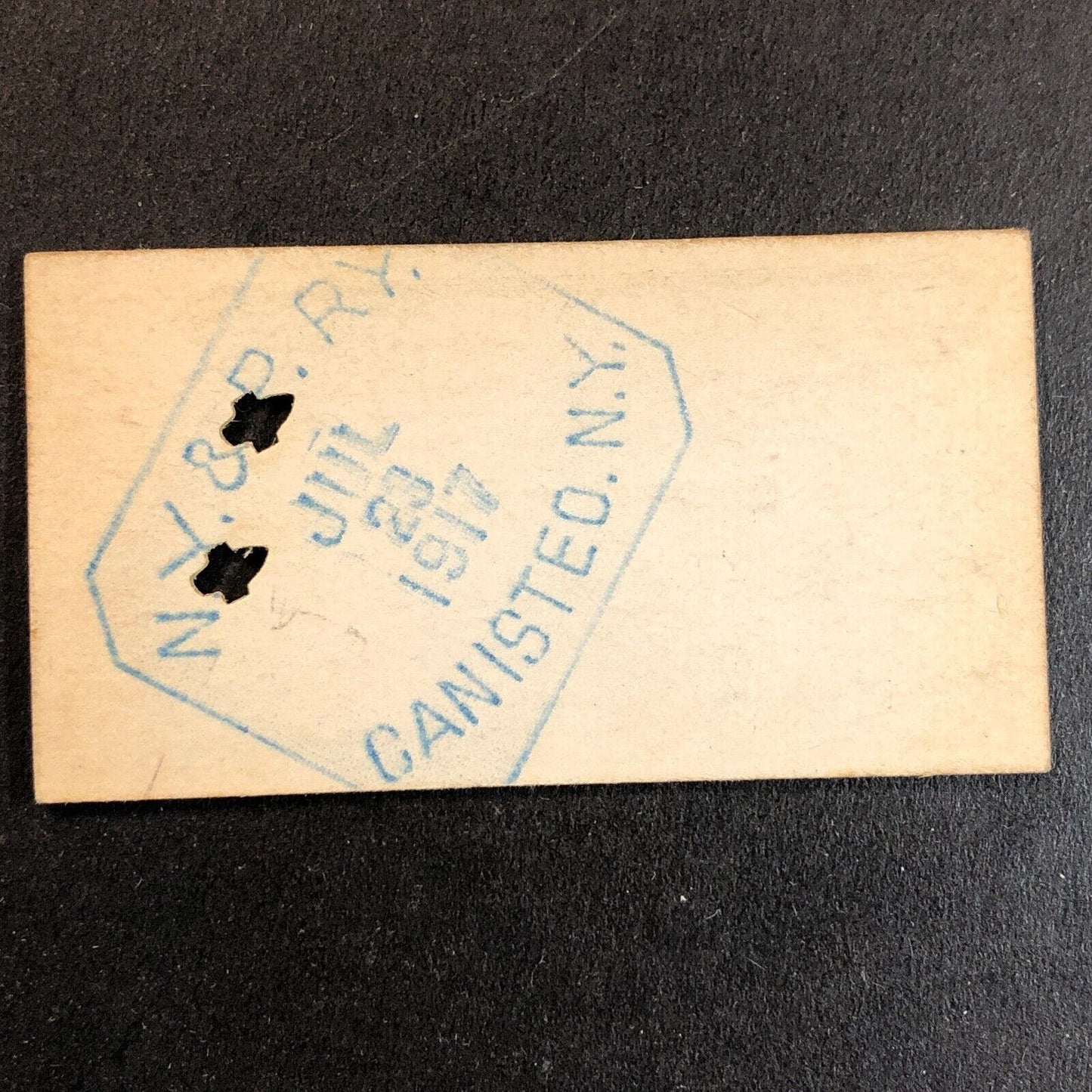 New York & Pennsylvania Railroad July 23 1917 Oswayo Ticket #4189 Scarce