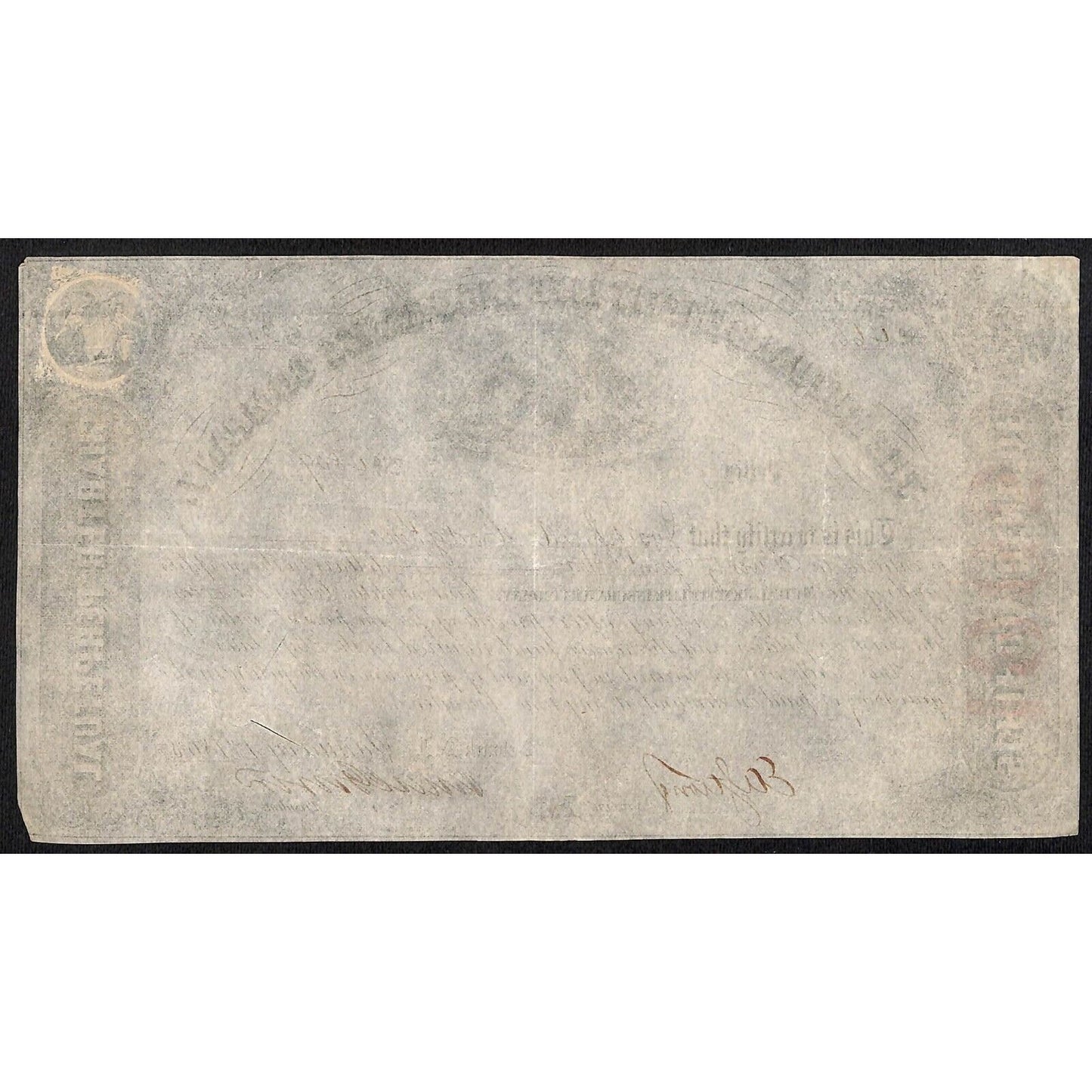 Mutual Benefit Life Insurance Co 1865 Dividend Certificate to Joseph M. Hodgkins
