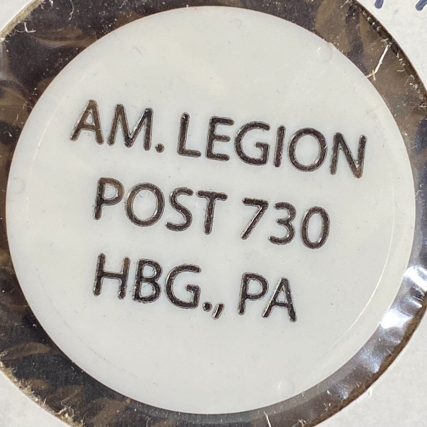 Harrisburg, PA American Legion Post 730 c1970's-80's Plastic "Draft" Token