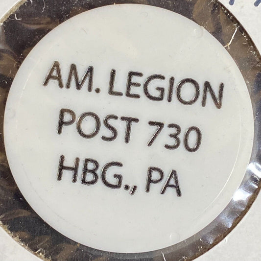 Harrisburg, PA American Legion Post 730 c1970's-80's Plastic "Draft" Token