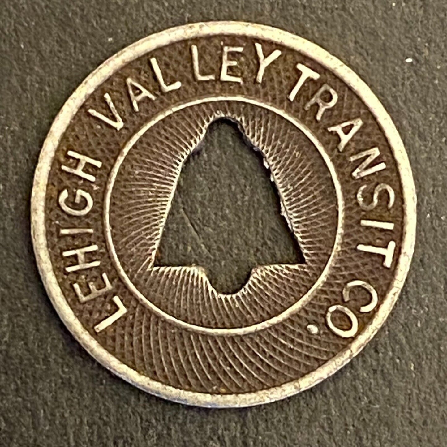 Lehigh Valley Transit Co (Allentown, PA) "Fare Check" Transit Token 16mm (#9)