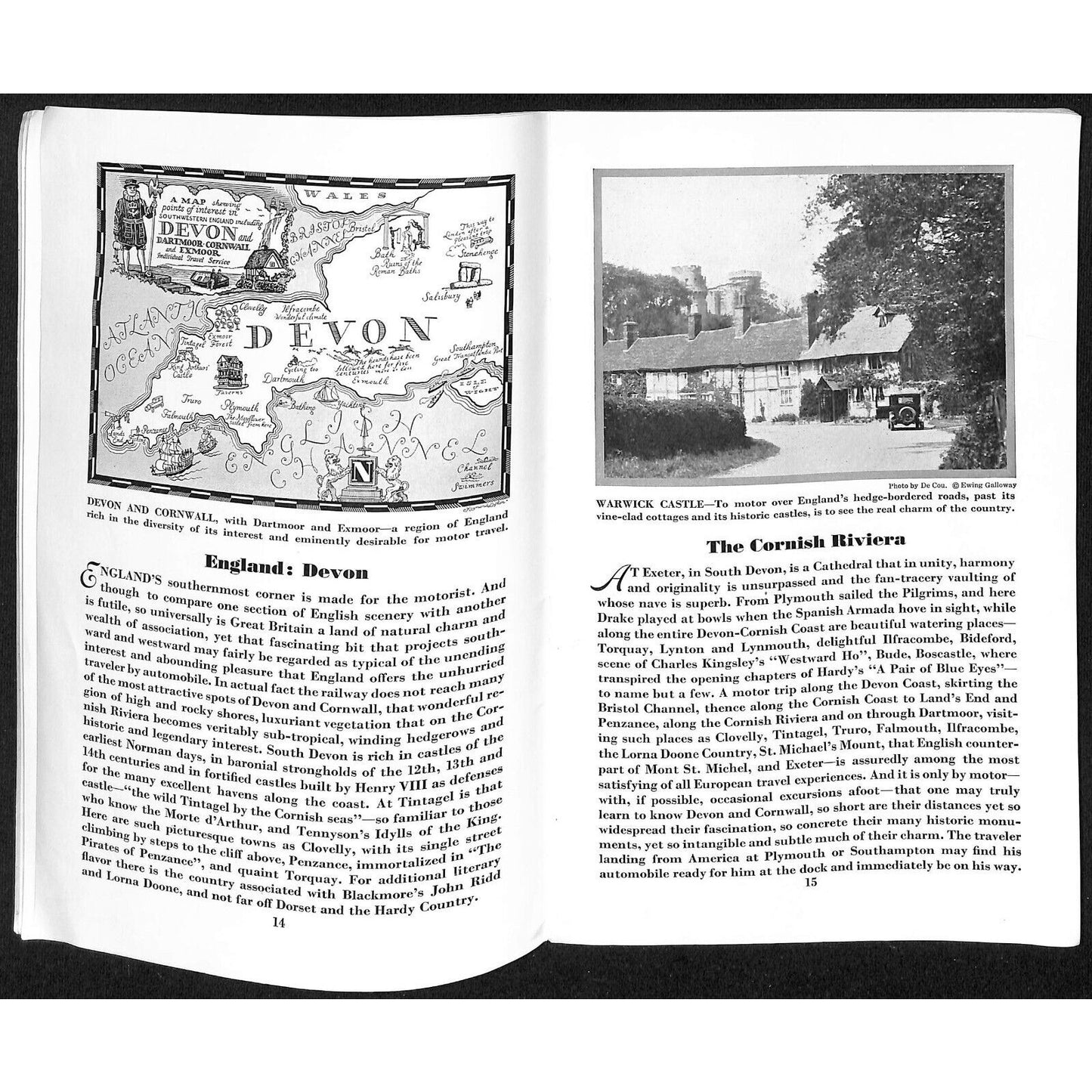 Motoring Abroad Raymond and Whitcomb 1929 "A New Europe" Travel Brochure 55pp