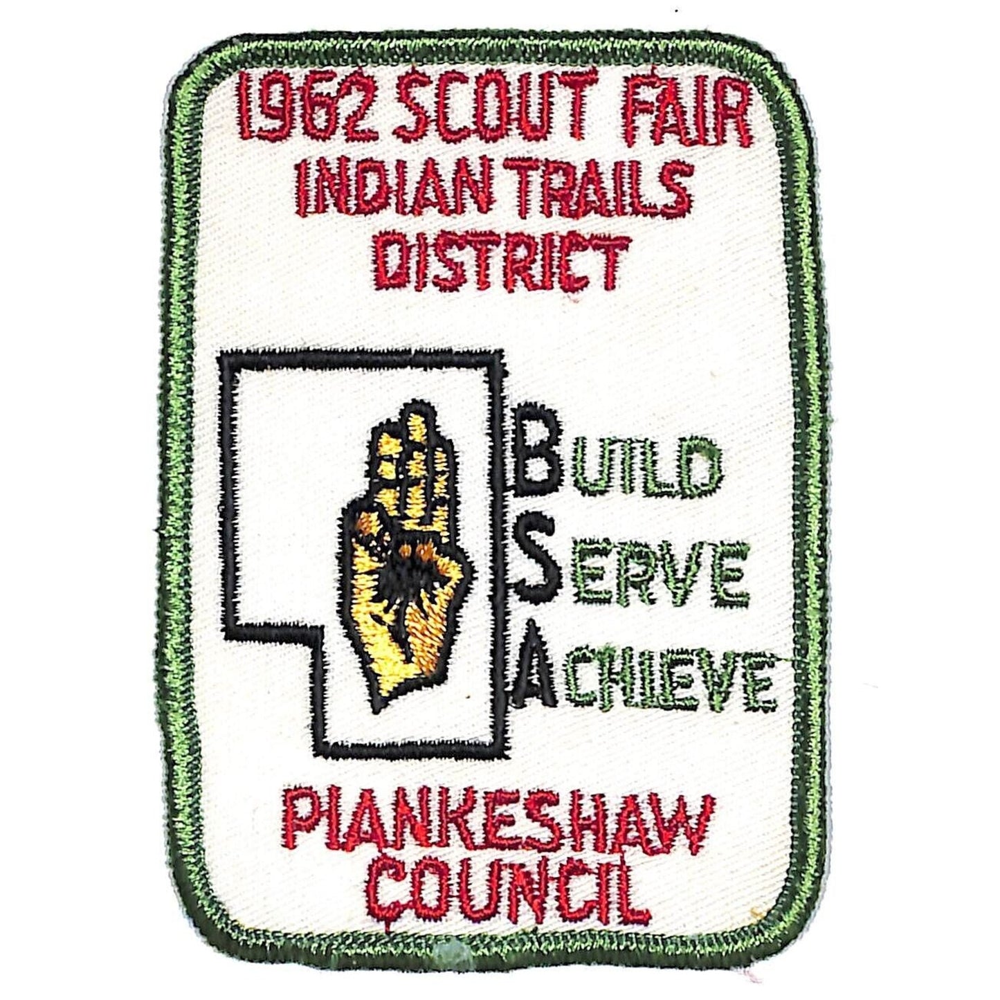 Boy Scouts BSA 1962 Indian Trails Piankeshaw Scout Fair Patch Scarce