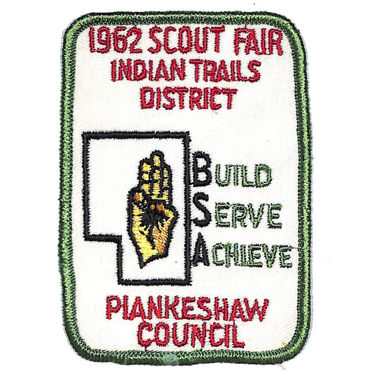 Boy Scouts BSA 1962 Indian Trails Piankeshaw Scout Fair Patch Scarce