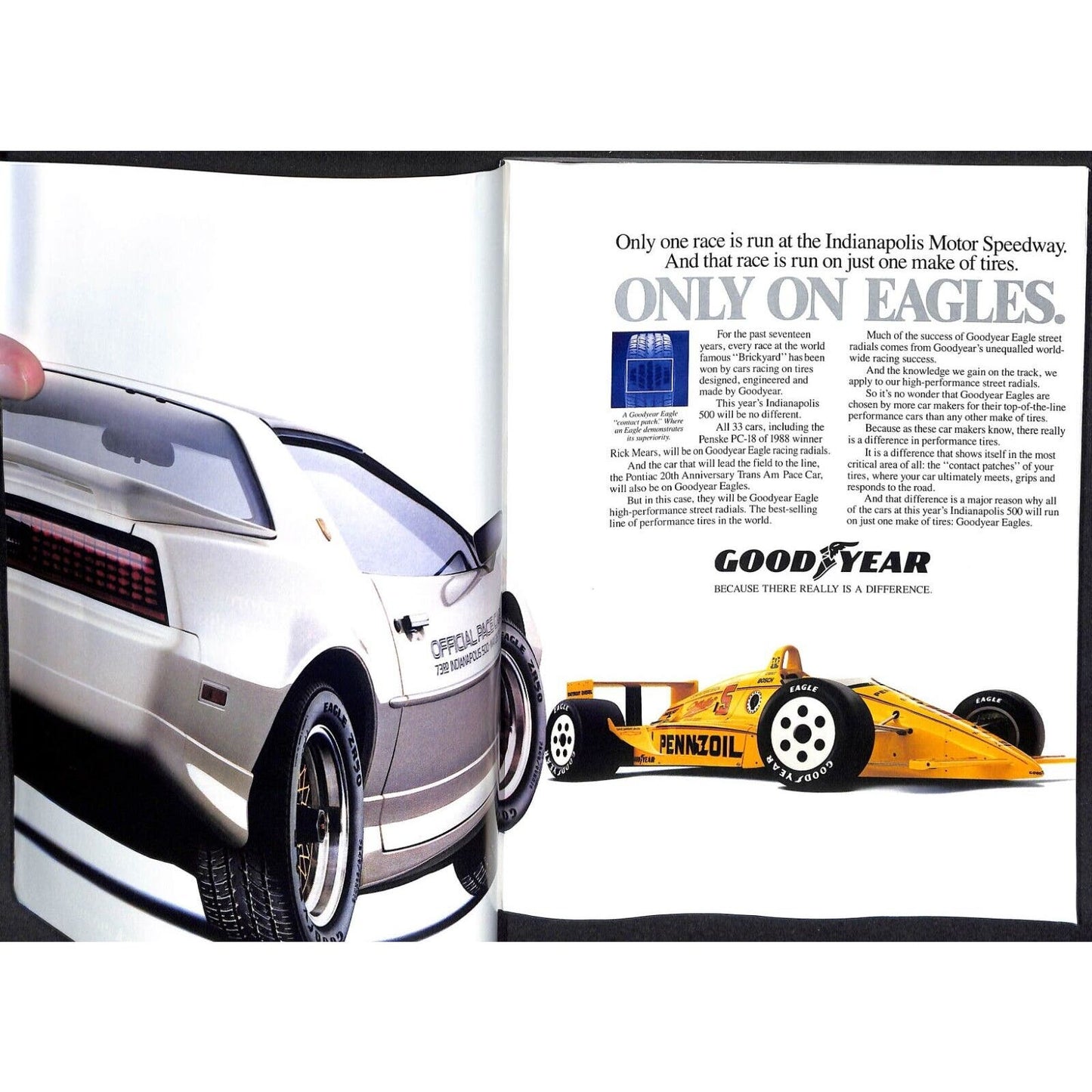 1989 Indianapolis 500 Program Racing VGC 190pp 1lb 6oz