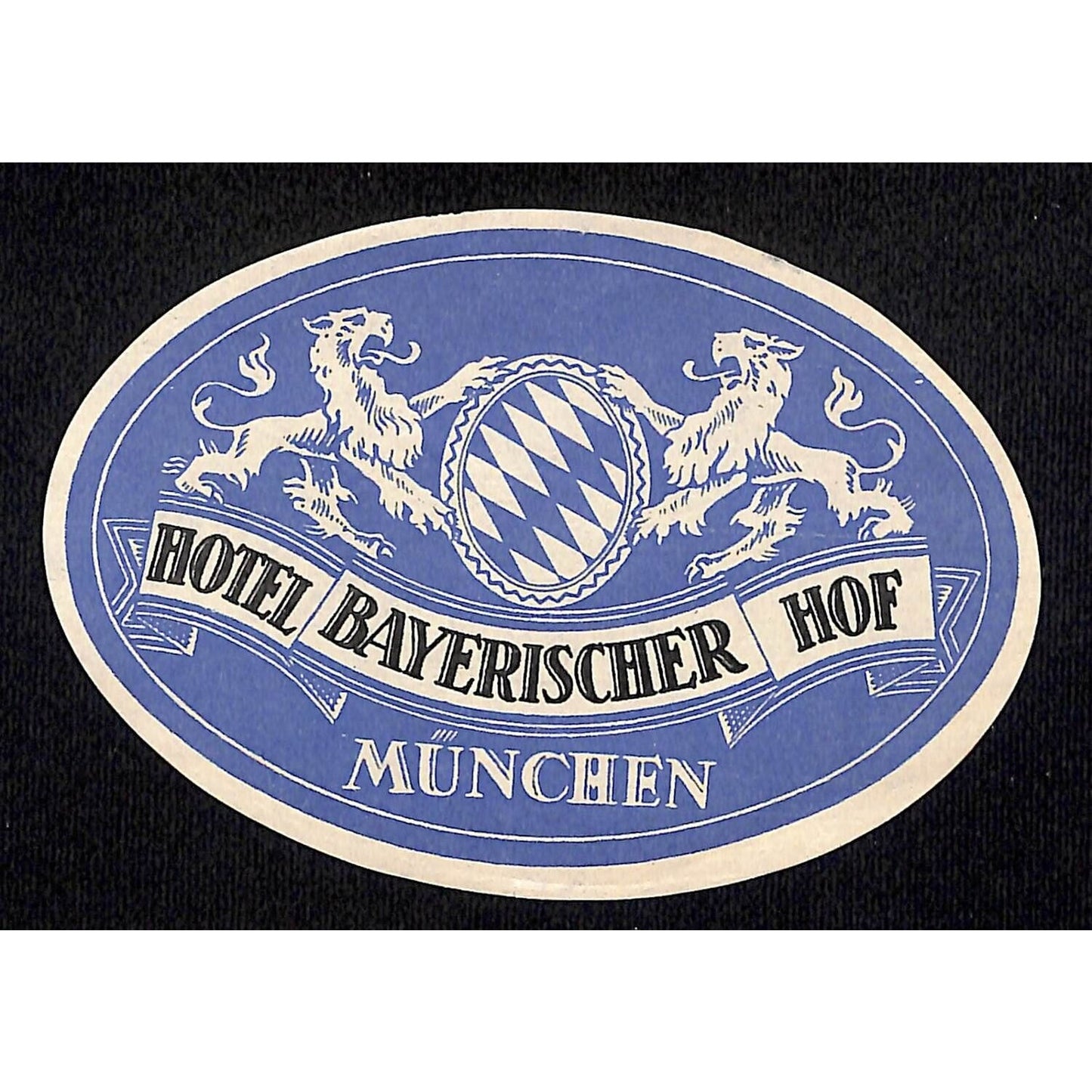 Hotel Bayerischer HOF Munchen Original Luggage Label NOS VGC (#2)