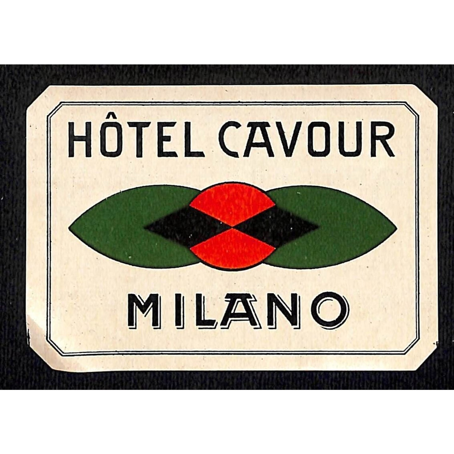 Hotel Cavour Milano Original Luggage Label Unused Scarce (#2)