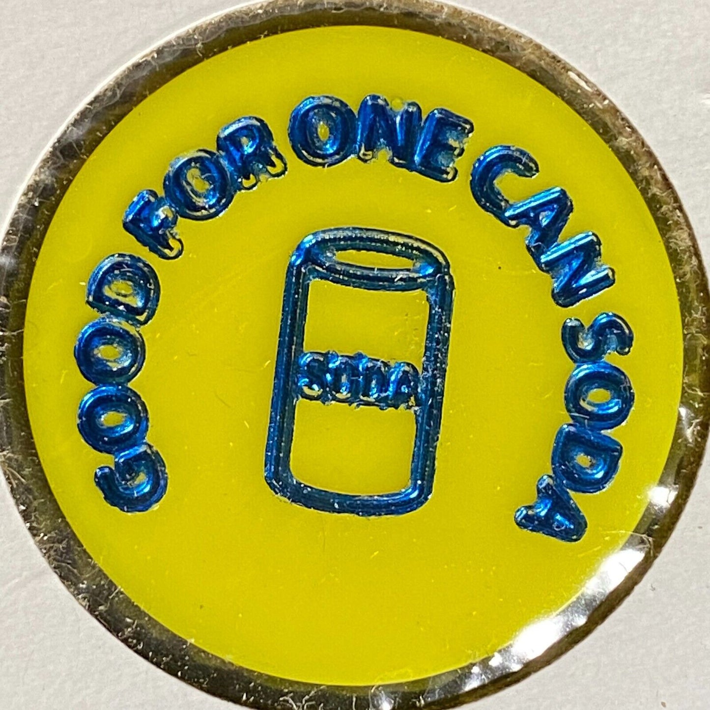 California, PA JFK / Gill Post 377 Plastic Drink Token G/F "One Can Soda"