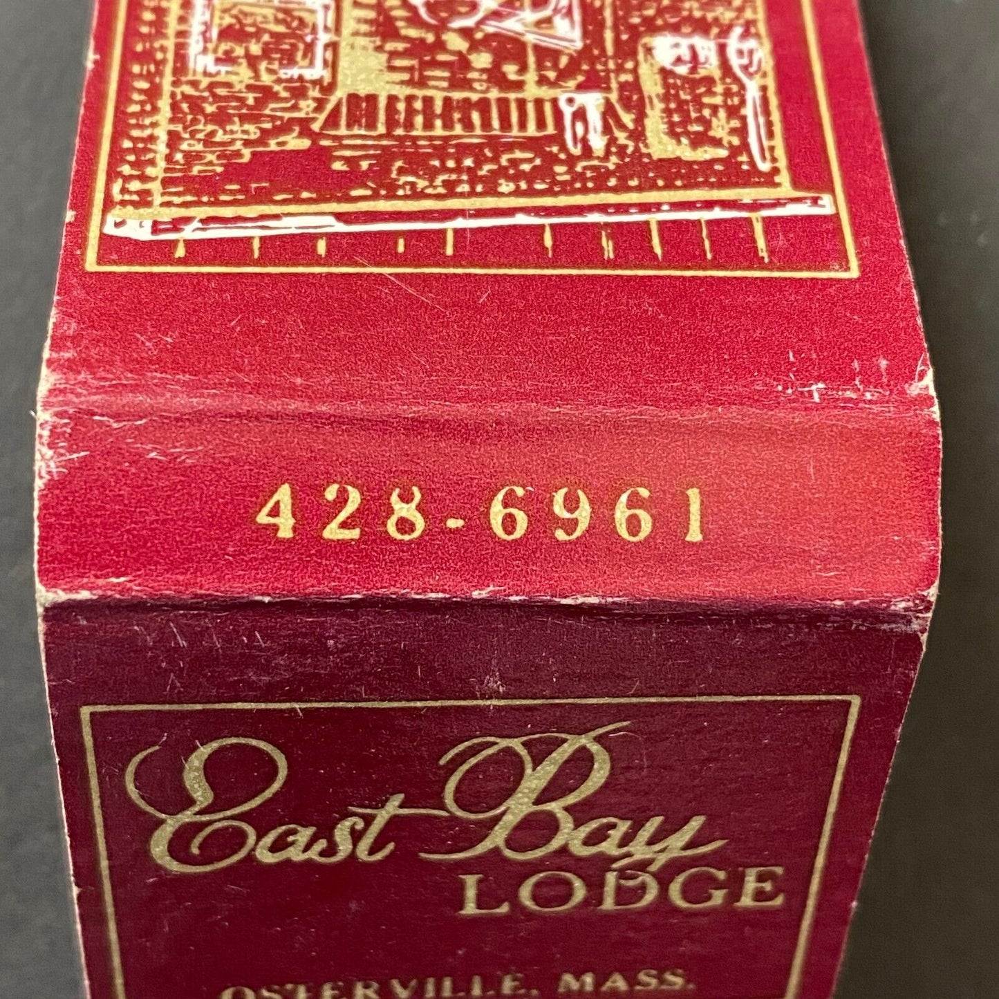 East Bay Lodge Osterville, MA Full Matchbook c1965-74 Scarce