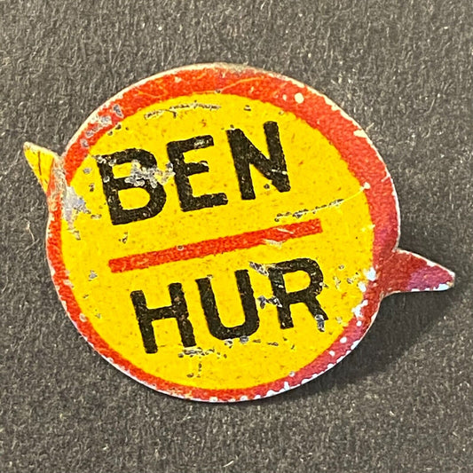 Ben Hur Steel Fold Over Tobacco Tag Pin 5/8"