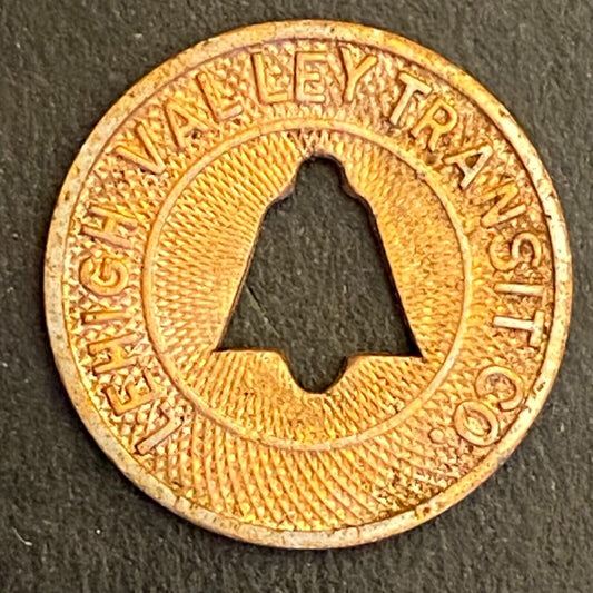 Lehigh Valley Transit Co (Allentown, PA) "Fare Check" Transit Token 16mm (#15)