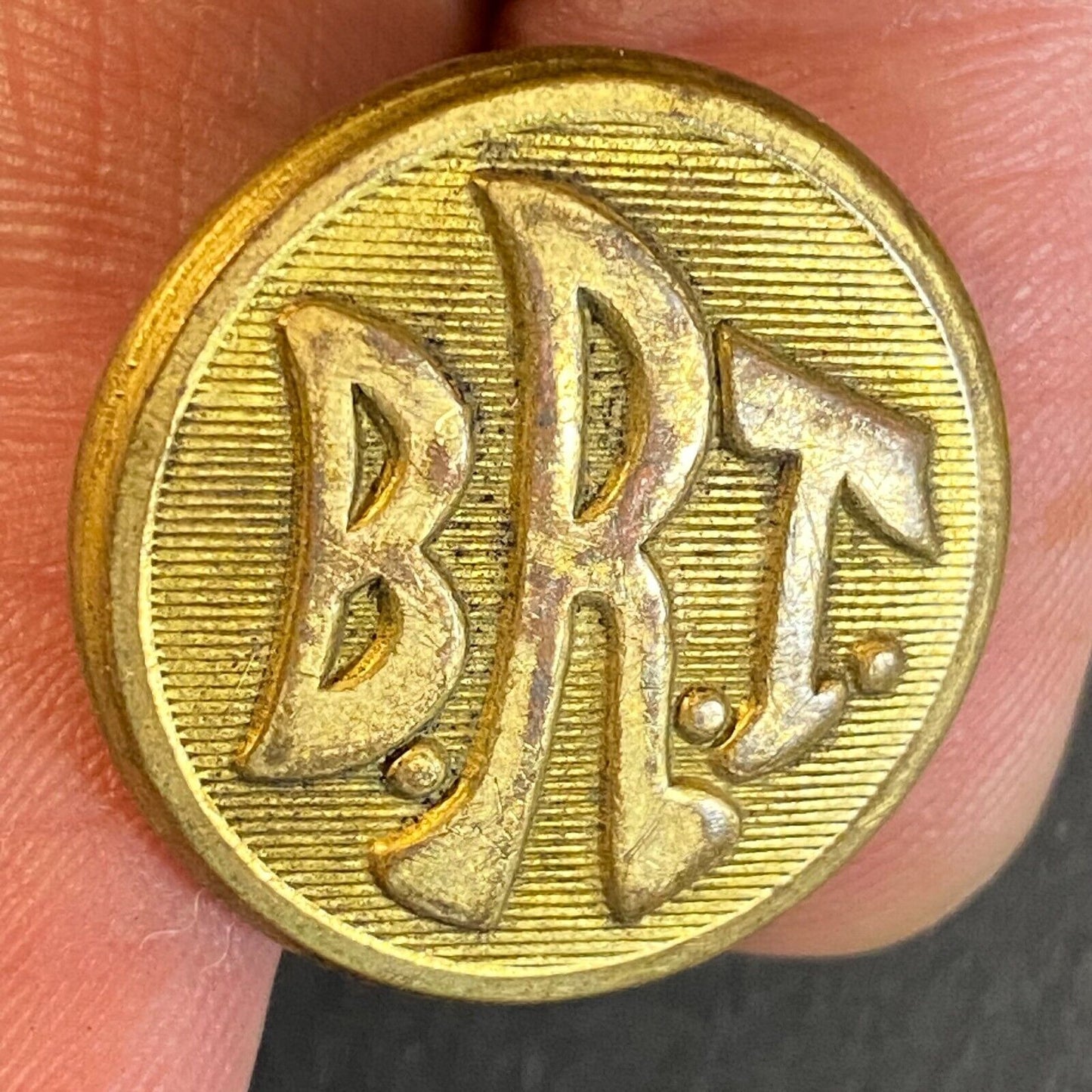 B.R.T. Brooklyn Rapid Transit Uniform Button Scarce 22.5mm
