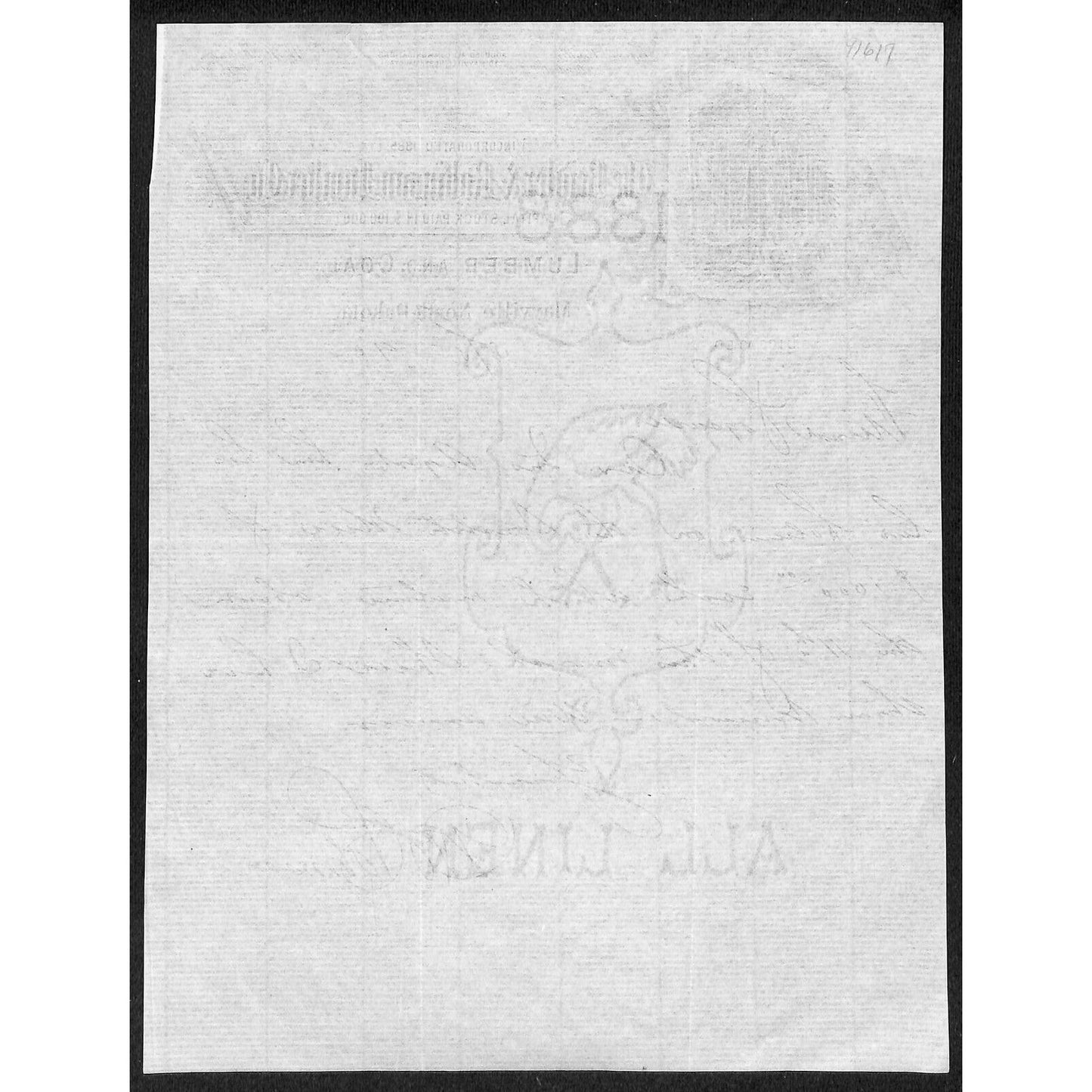 Bridler & Robinson Lumber Co. Mayville, ND 1890 ALS Letterhead Coal VGC Scarce