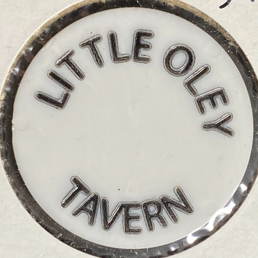 Boyertown, PA Little Oley Tavern / Beef & Beer Plastic Token White