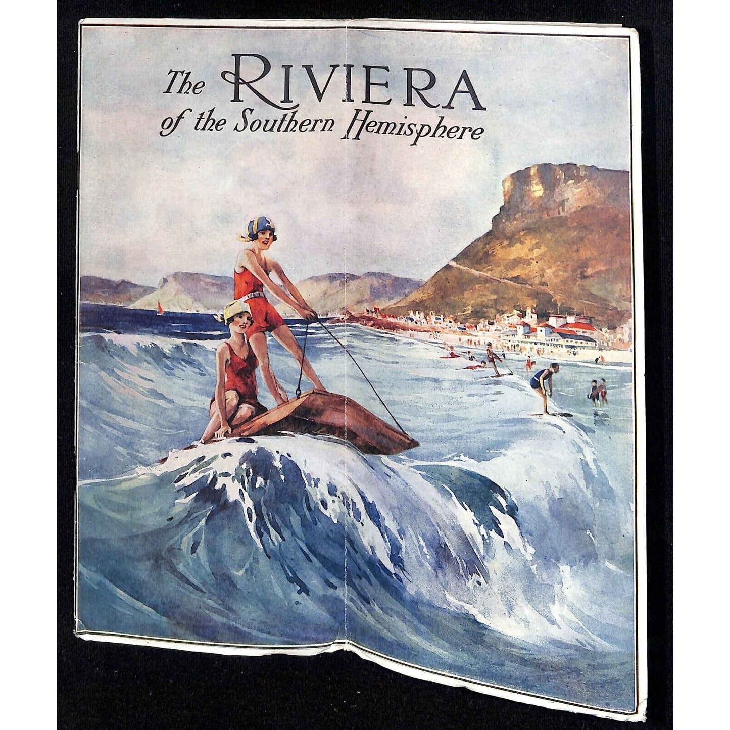 1930 Capetown & The Cape Peninsula Pictorial Travel Brochure w/ RR Map 32pp
