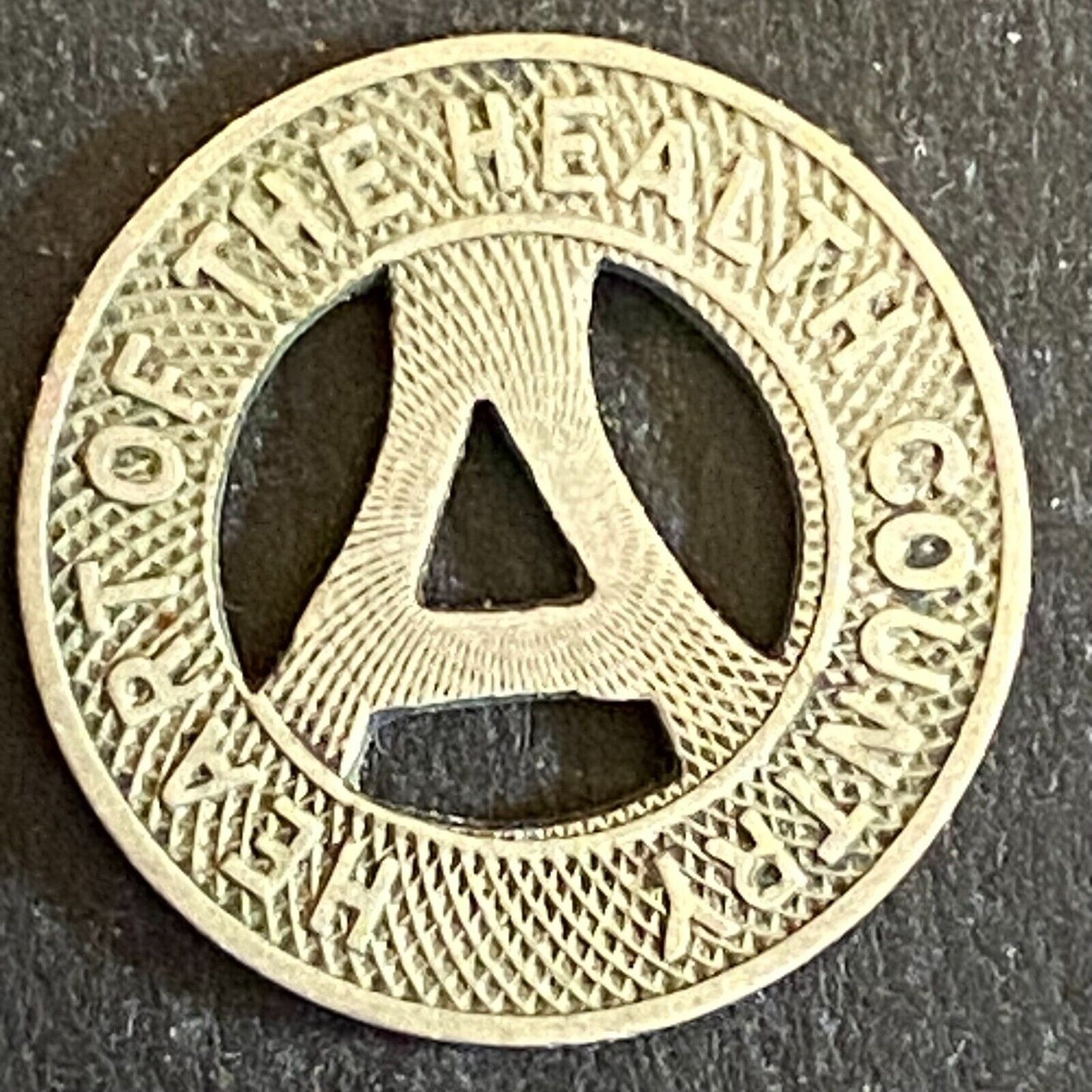 Albuquerque Bus Co. "Health Country" Transit Token 16mm VGC Hanging "A" (#24)