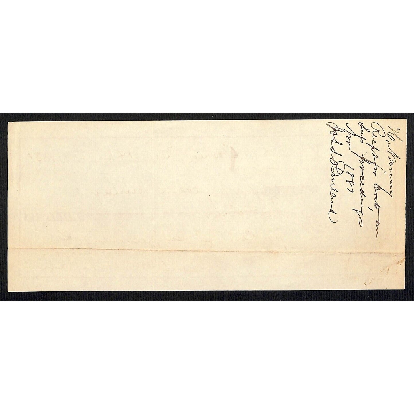 1881 Goshen (Likely NY) Receipt for $10 Court Proceedings Costs