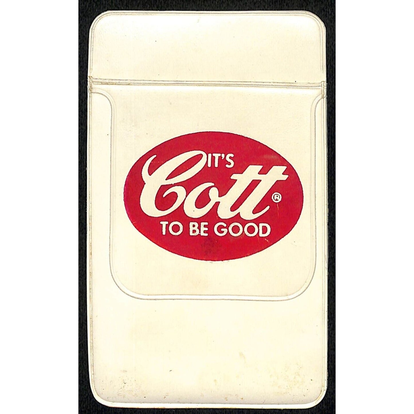 Vintage Plastic Pocket Protector "Its Cott to be Good" Soda VGC