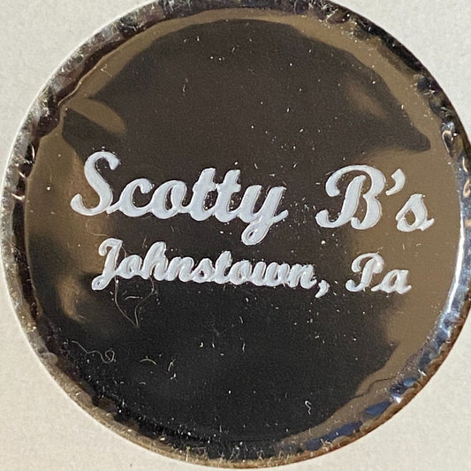 Johnstown, PA Scotty B's Plastic 1970's-80's ? - "Good for One Mug Beer" Token