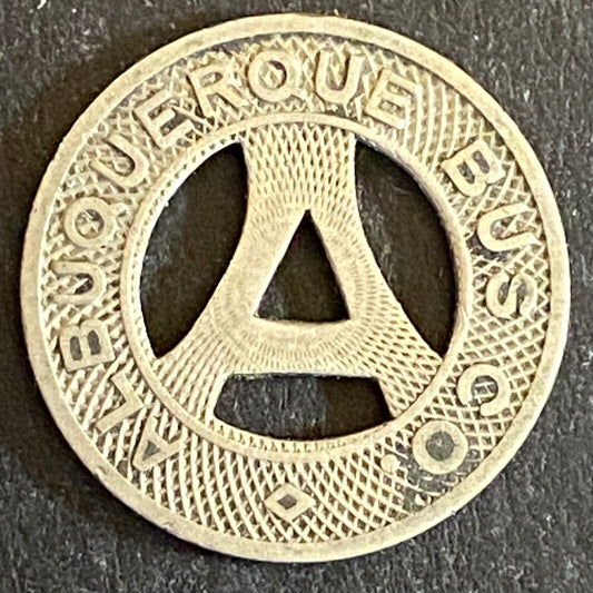 Albuquerque Bus Co. "Health Country" Transit Token 16mm VGC Hanging "A" (#16)