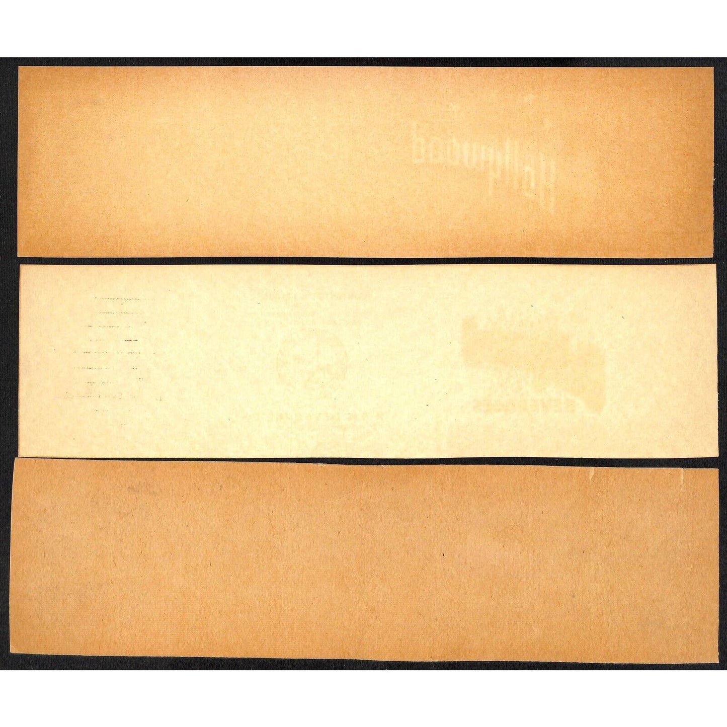 Hollywood Beverages Brooklyn 1940 ACL Bottle Printer's Stencil Mould Index Cards