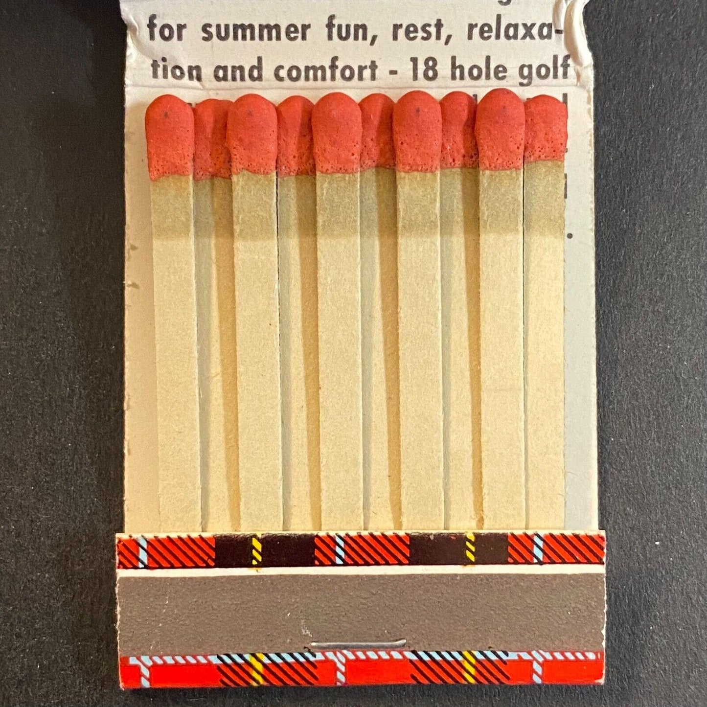 Maxwelton Braes Resort & Golf Club Baileys Harbor, WI c1966-73 Full Matchbook