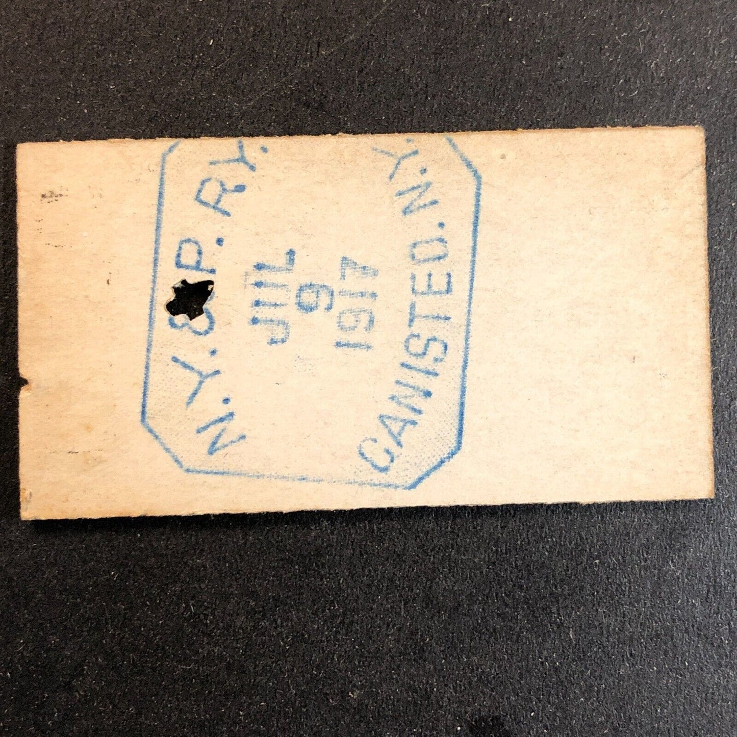New York & Pennsylvania Railroad July 9 1917 Bennetts, NY Ticket #11817