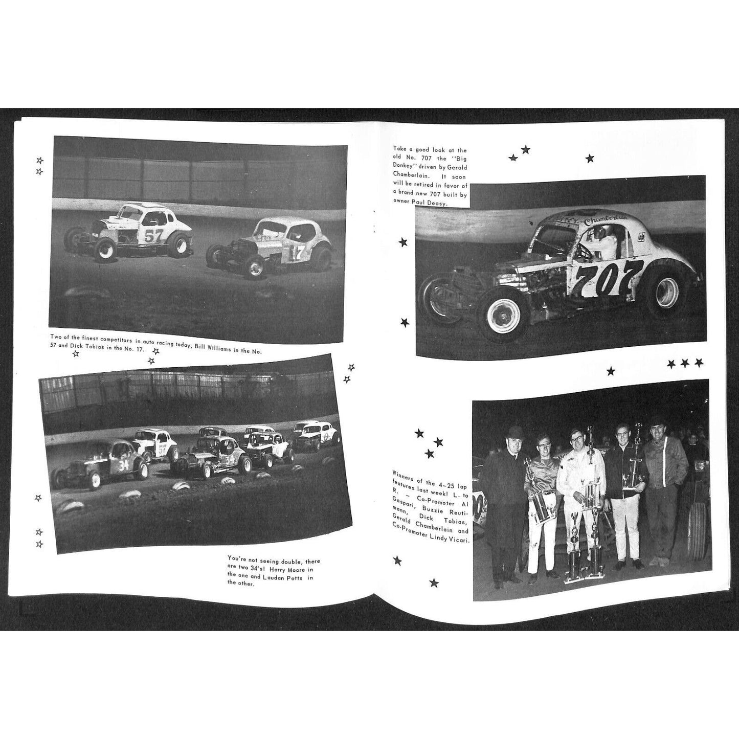Reading Fairgrounds 1968 RSCA Auto Races Program Stock Car Columbus Day 12pp*