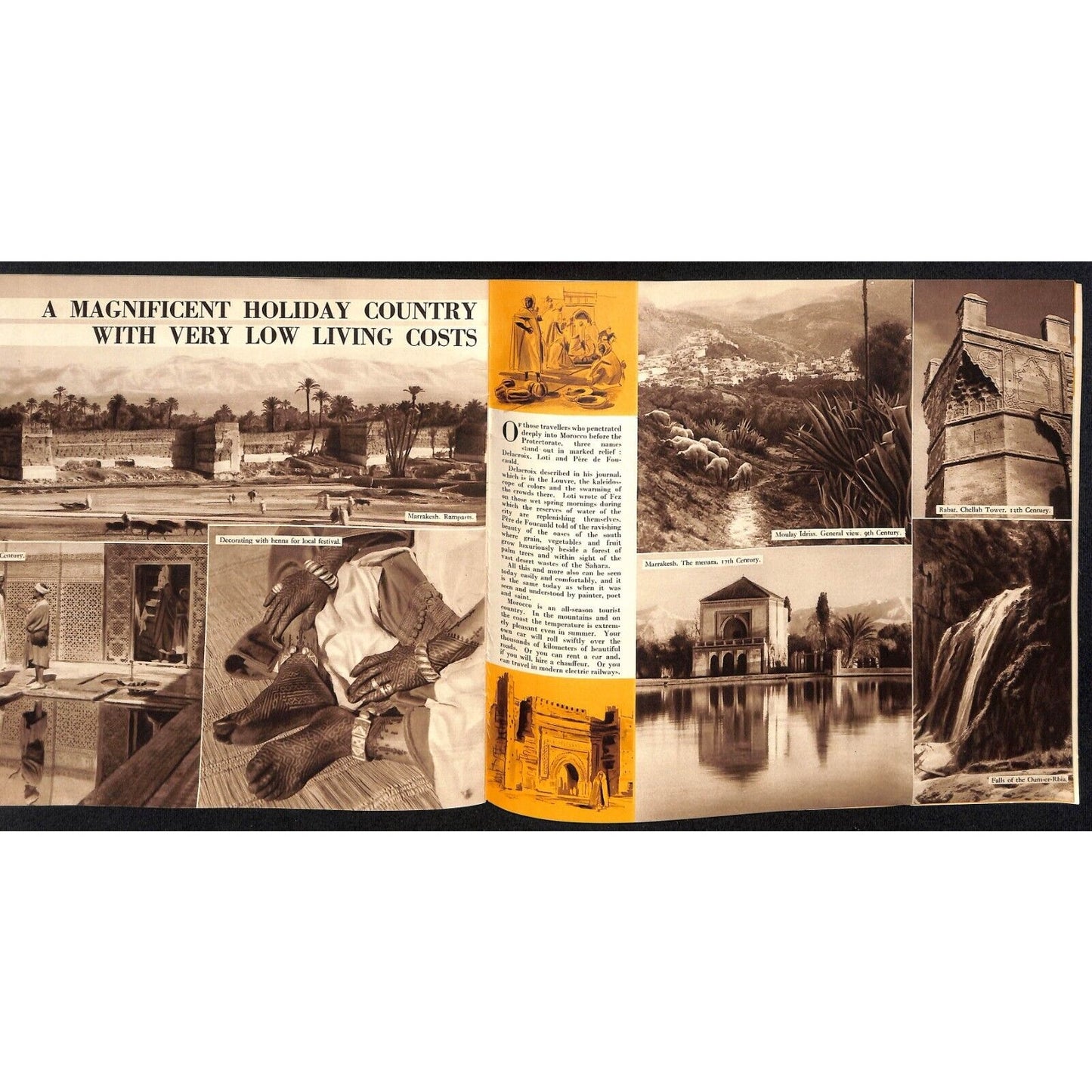 "What You Must Know About Morocco.." c1939 "NY World's Fair*" Brochure 20pp VGC