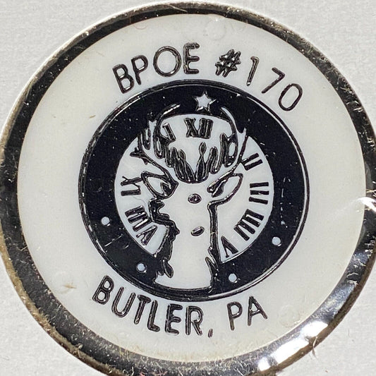 Butler, PA BPOE Elks Post 170 Plastic Drink Token Good For "Import"
