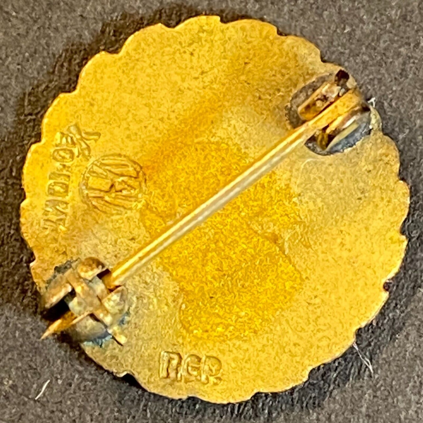 EFH 75th Anniv. Houghton Service c1940 Color Enameled Lapel Pin 15mm