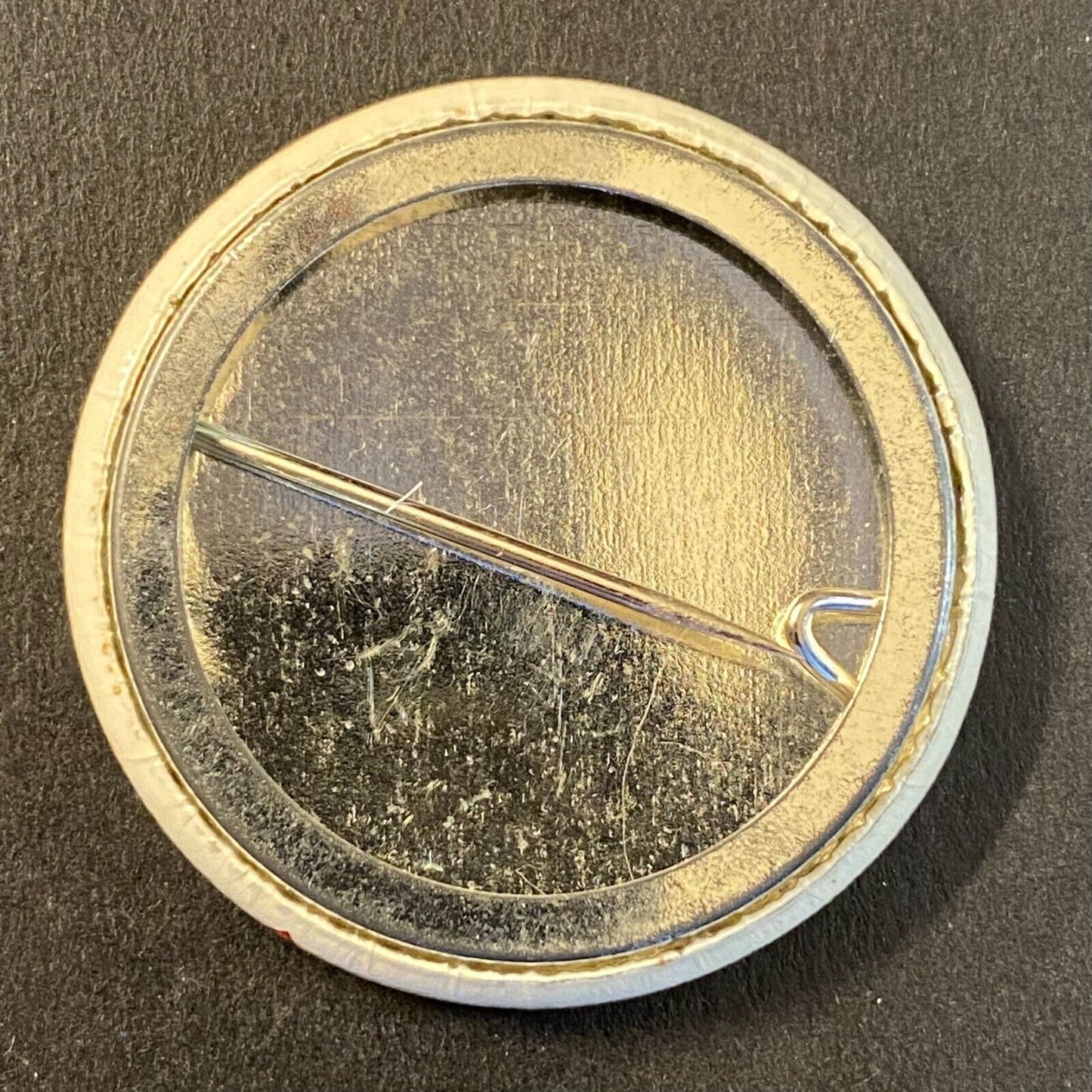American Flag Steel Pinback 1 3/8" c1970's-80's