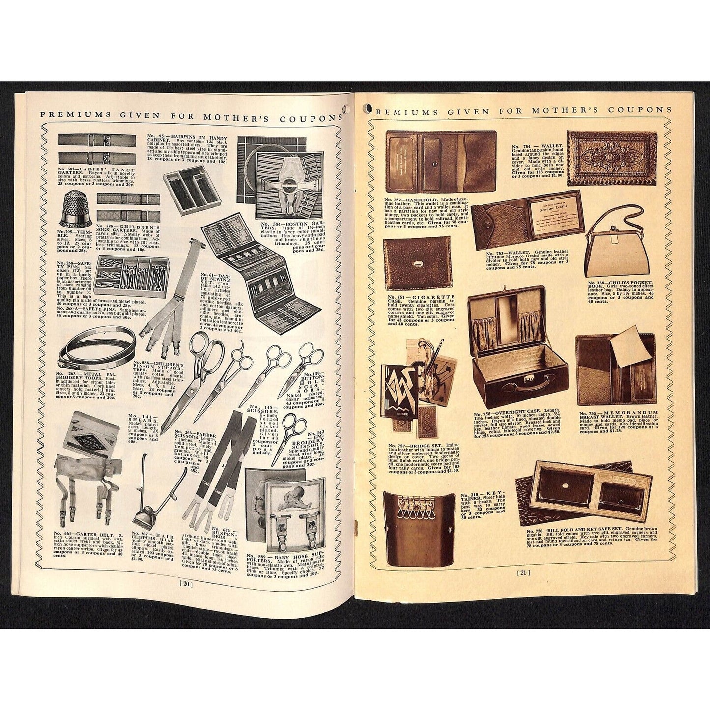 Mother's Coupons Premium Catalog Booklet No. 14 c1931 VGC