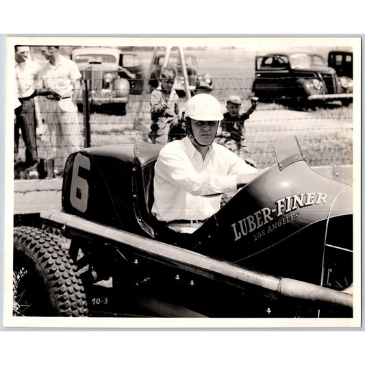 Emory Collins Luber-Finer Racing Photo Car # 6 c1940 8"x10" VGC