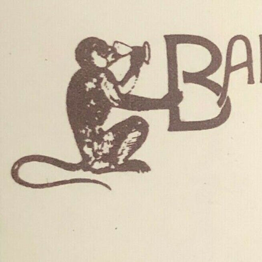 Barton's Restaurant Chicago Monkey c1970's-80's Full Matchbook