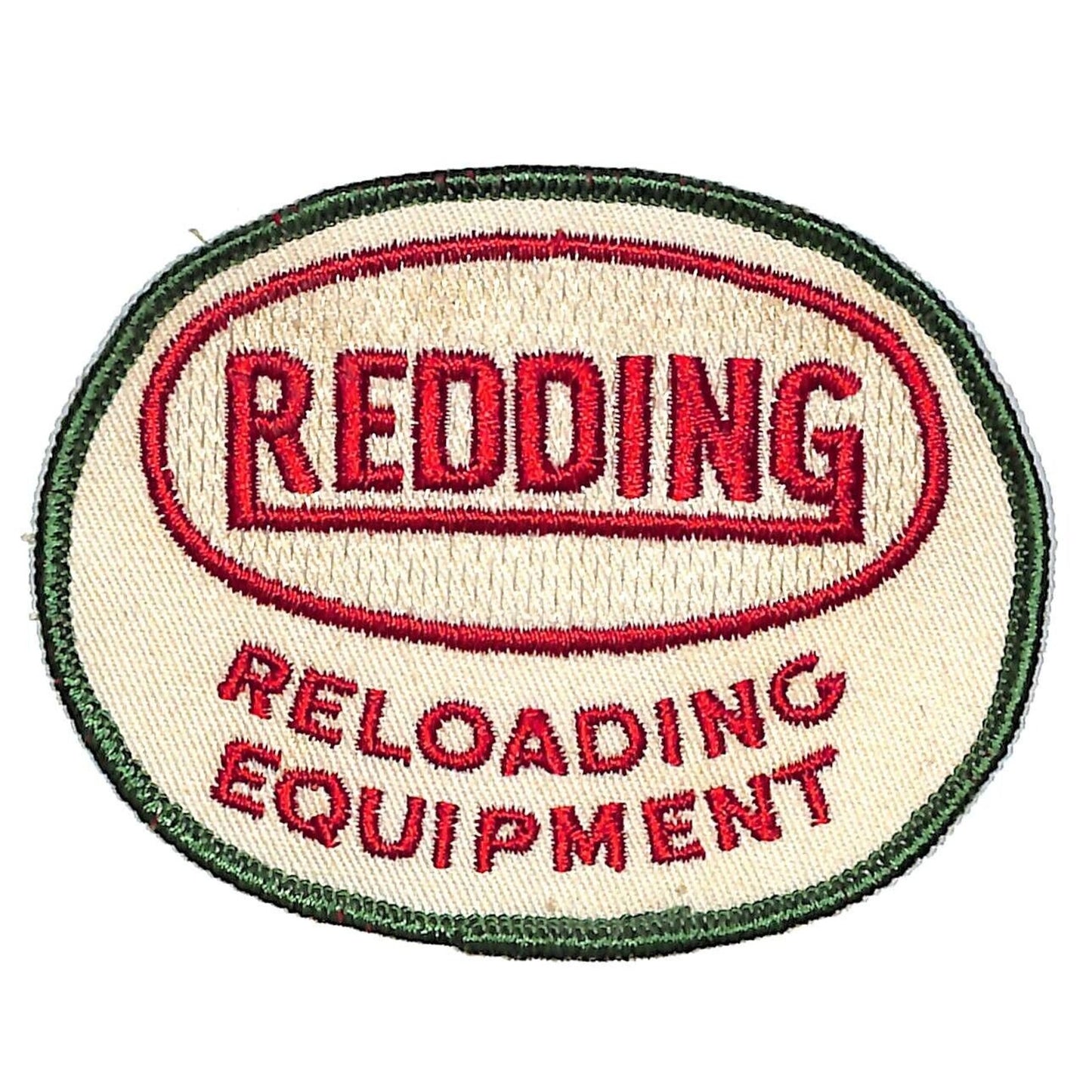 Redding Reloading Equipment Embr. Patch 3 3/4" c1960's 70's NOS VGC Scarce
