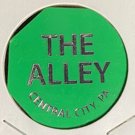 Central City, PA "The Alley" (Sports Bar) Hexagon Plastic Token G/F One Pitcher