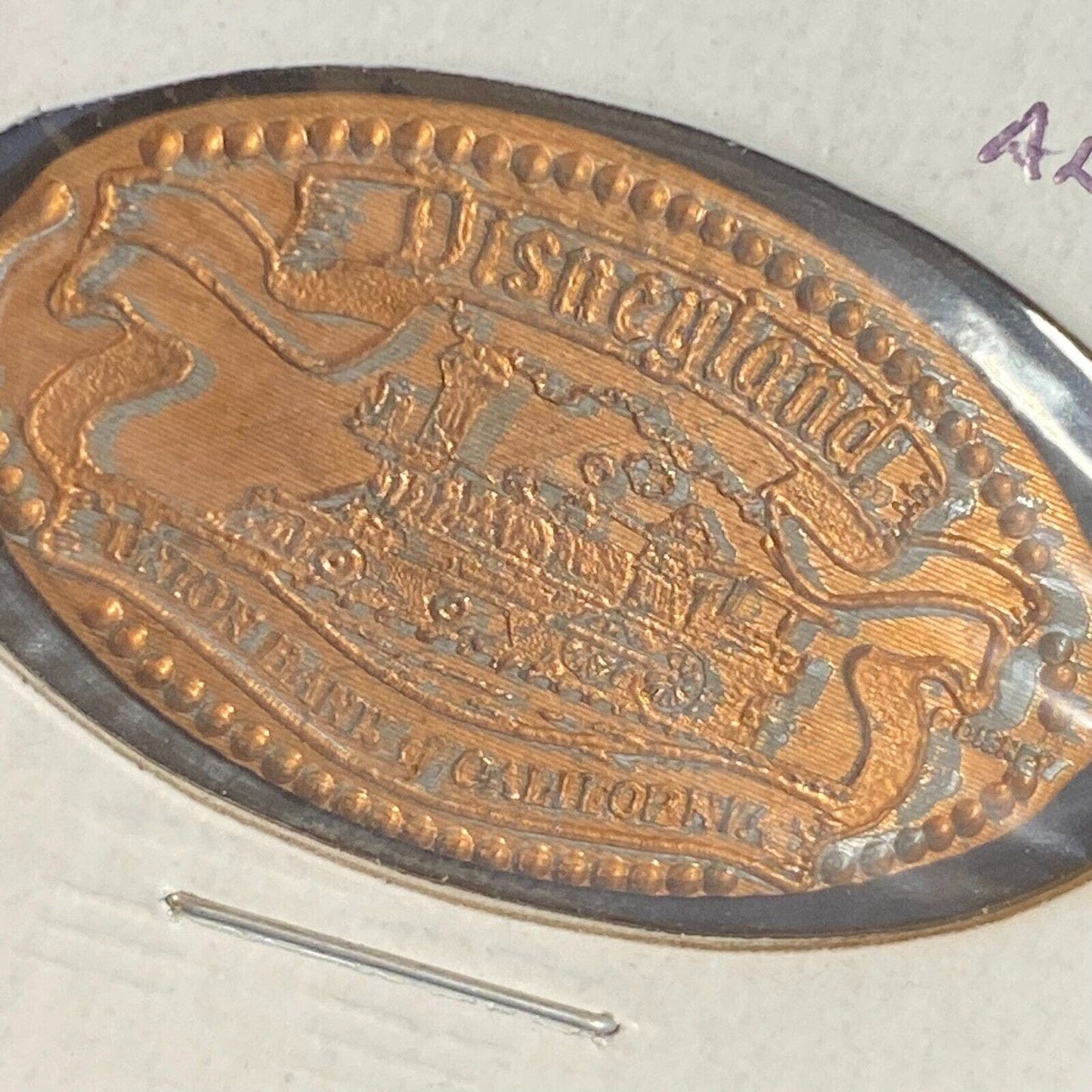 Disneyland / Union Bank of California Train 2001 Elongated Penny