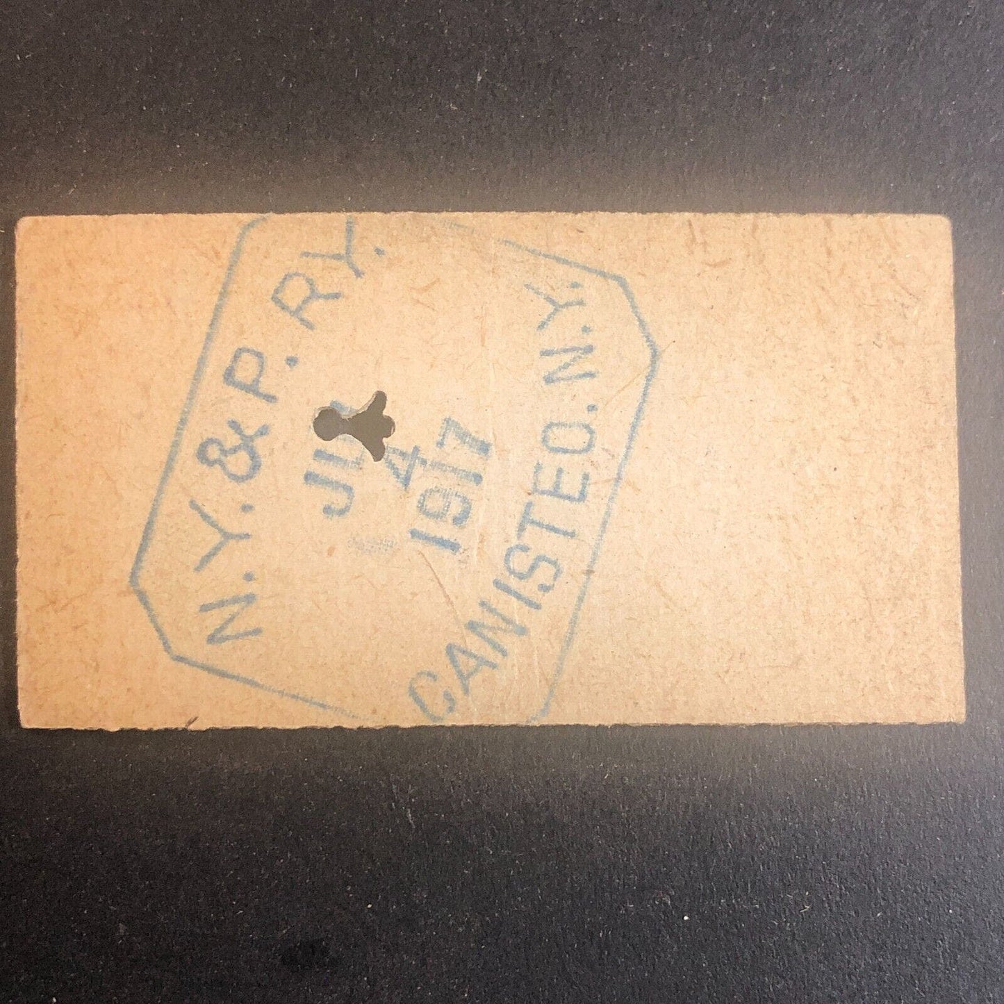 New York & Pennsylvania Railroad July 4 1917 Rexville, NY Ticket #30197