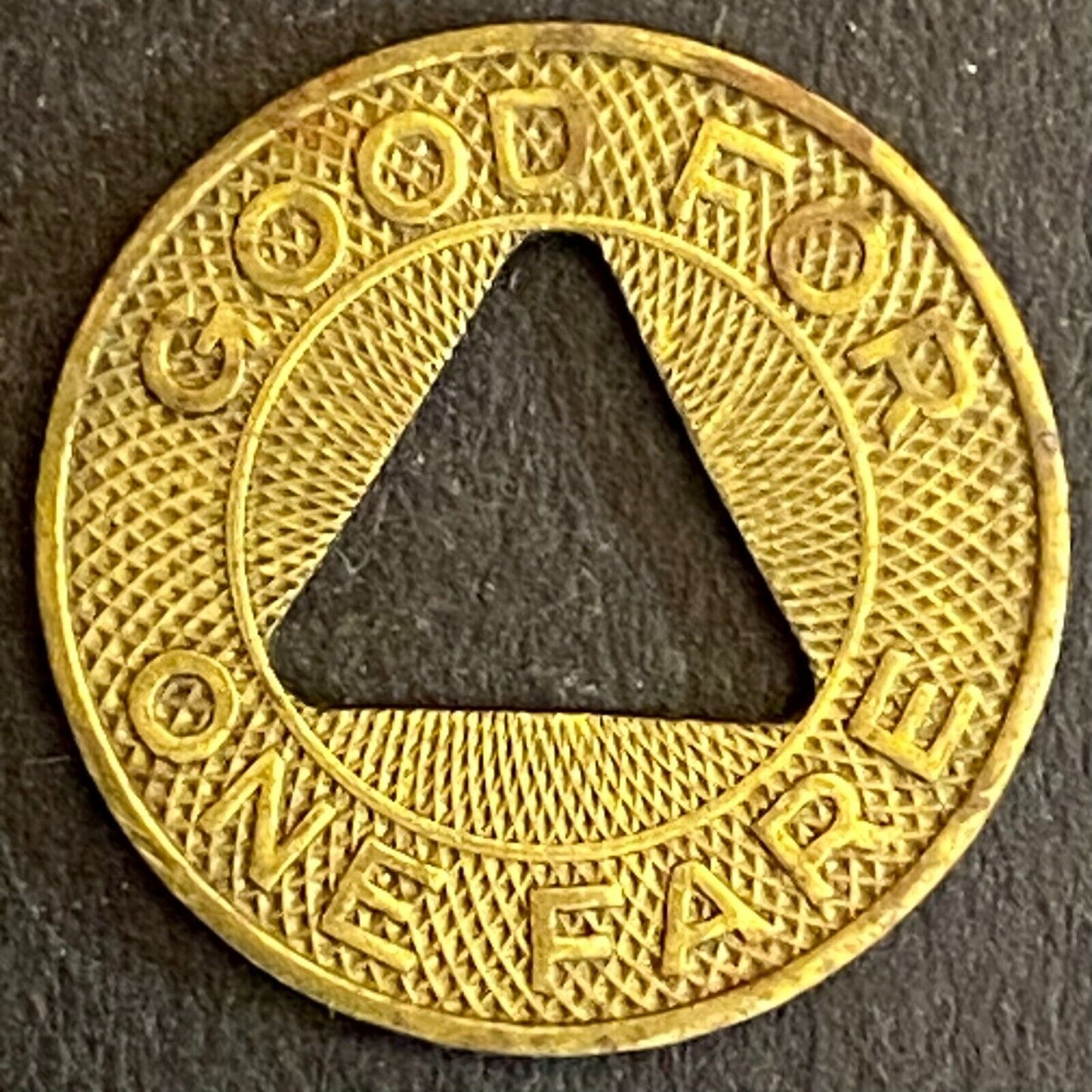 C. R. & L. Lines (New Britain, CT) G/F One Fare Transit Token 16mm